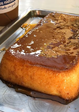 Una foto de Flan casero