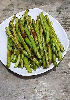 Foto resep Baby buncis lada hitam