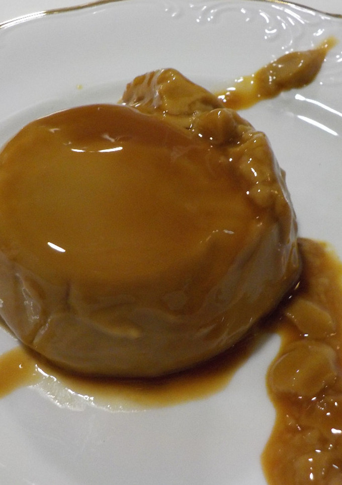 Una foto de Flan de café descafeinado