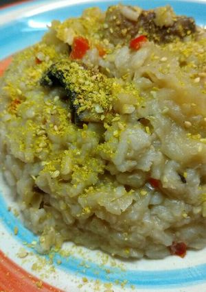 Una foto de Risotto de hongos (bajo en grasas)