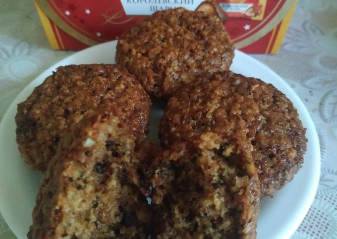 Мини-кексы с грецким орехом - пошаговый рецепт с фото, ингредиенты, как приготовить