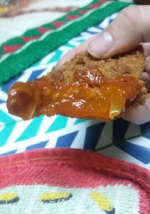Una foto de Milanesas de tallos de acelga
