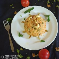 Soyabean Tomato Rice A picture of Soyabean Tomato Rice.