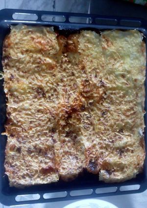 Una foto de Canelones de atún