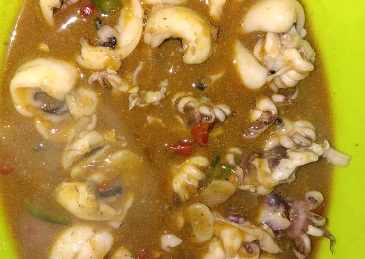 Resep Sotong saus tiram yang Bikin Ngiler