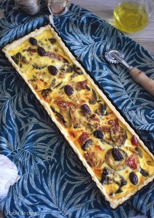 Une photo de Tarte salée à la ratatouille