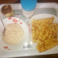 A picture of Pan cake with quarker oat.
