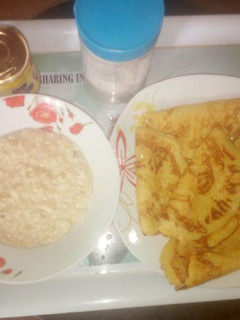A picture of Pan cake with quarker oat.