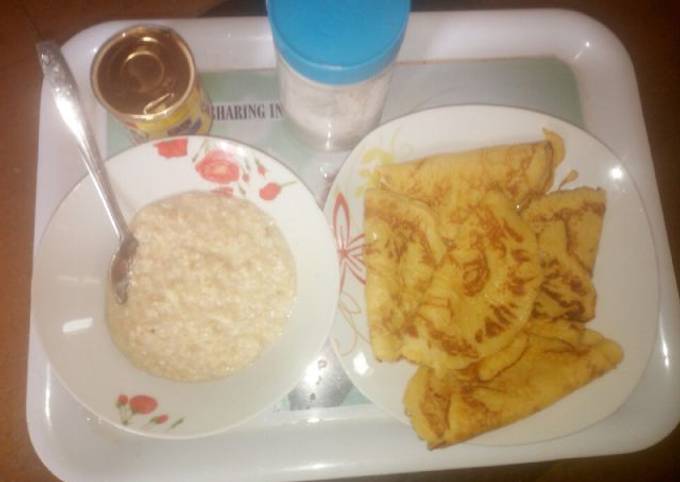 Recipe of Homemade Pan cake with quarker oat