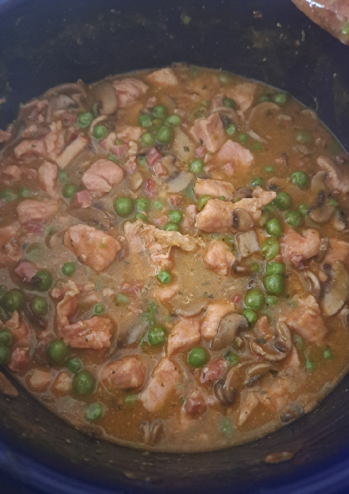 Zöldborsós ragu kicsit másképp recept fotója