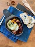 Raclette with Butternut Squash and Duck Gizzards