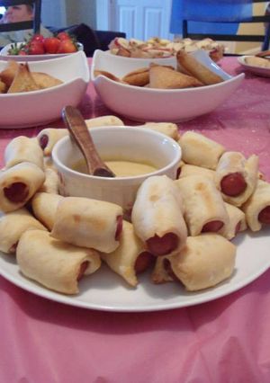 A picture of Pigs in Blanket.