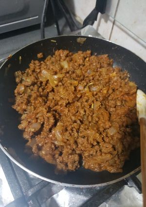 Una foto de Pino con carne de soya