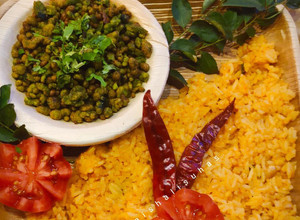 A picture of Tamilnadu Style Thakkali Sadam / Tomato Rice.