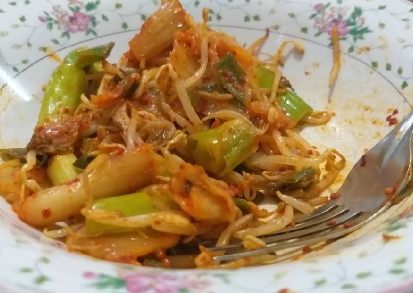 Tumis tauge kimchi