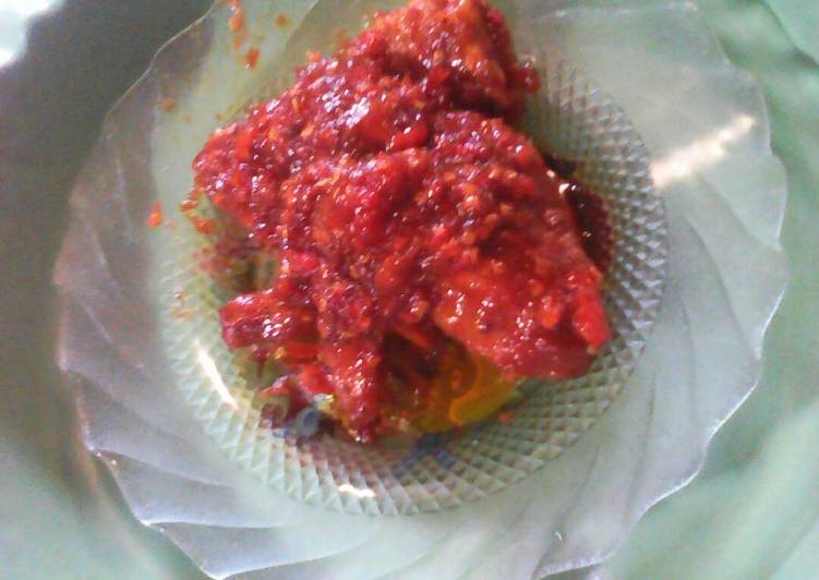 Sayap ayam kentucky balado madu