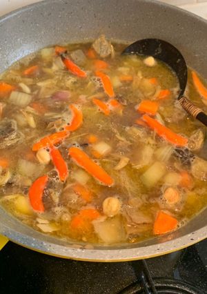 Foto resep Sop Iga Sapi Kuah Asam Kecombrang