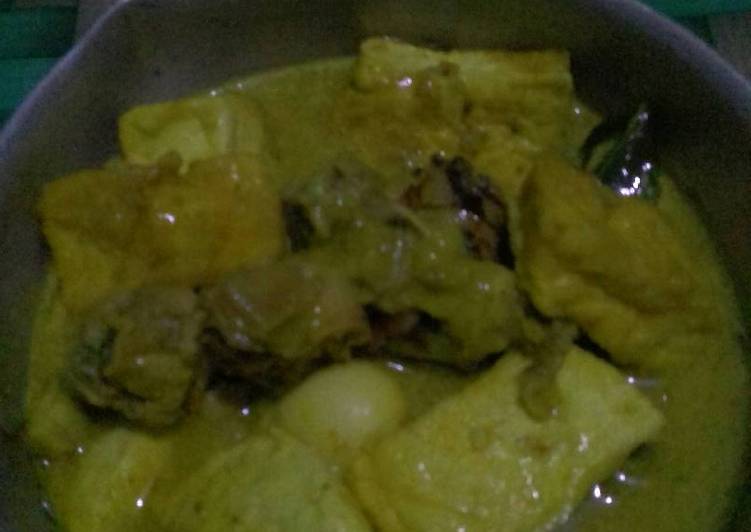 Opor tahu telur puyuh