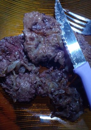 Una foto de Hígado encebollado
