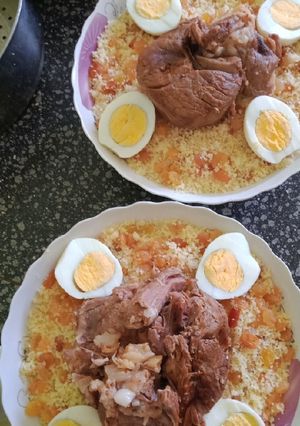 صورة لوصفة كسكس بلحم الغنم