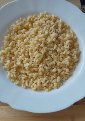 Gluténmentes nokedli, rizsliszttel recept fotója