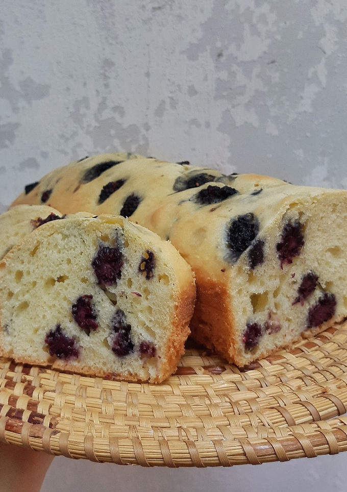 Una foto de Budín de moras