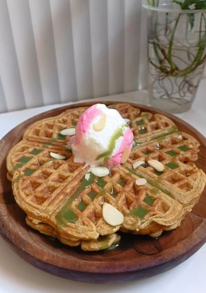 Foto resep Waffle Matcha