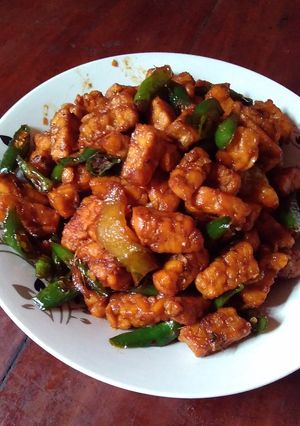 Foto resep Orek tempe kecap cabai hijau