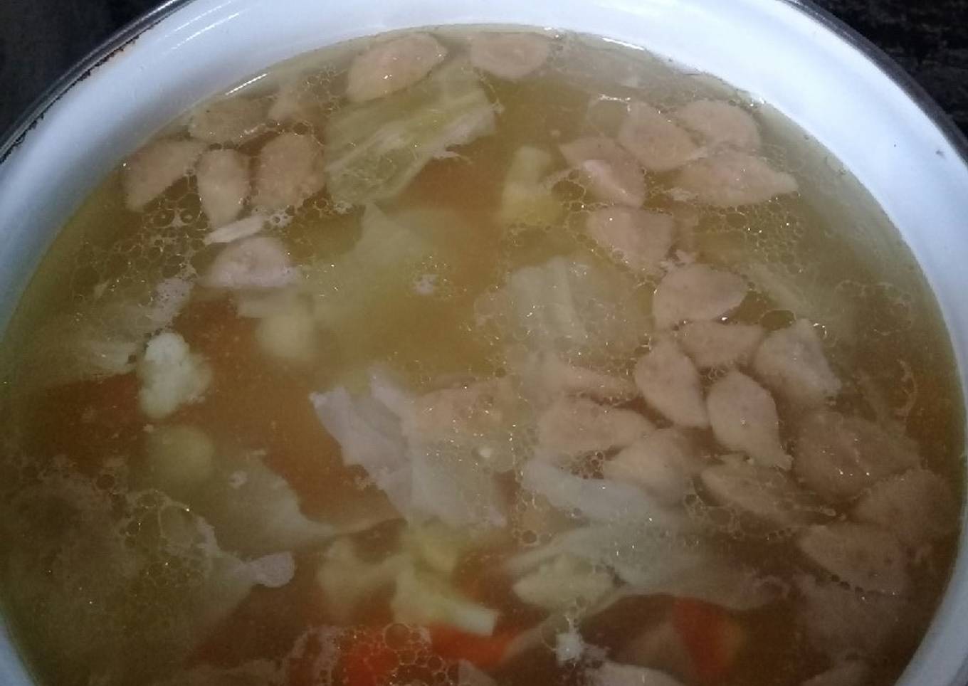 Sup Sayur + Bakso + Pasta