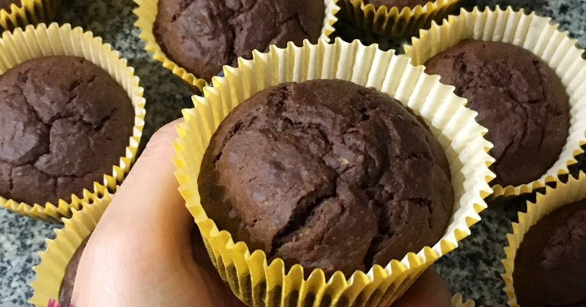 Muffins de banana y chocolate 🍫🍌 Receta Saludable Receta de Tamara