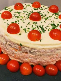 Una foto de Pastel de langostinos
