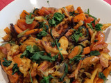 Wok de pulpo