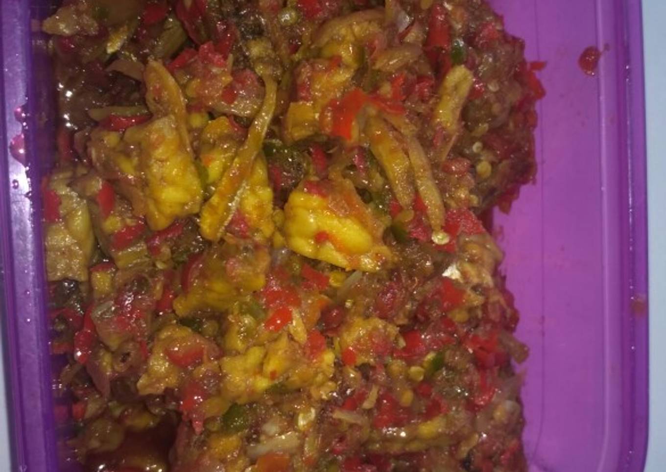 Ayam Balado Tempe Teri