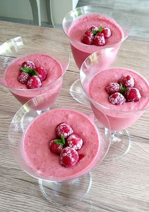 Une photo de Mousse Framboise Fraise