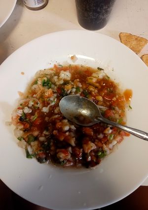 Una foto de Ceviche mixto