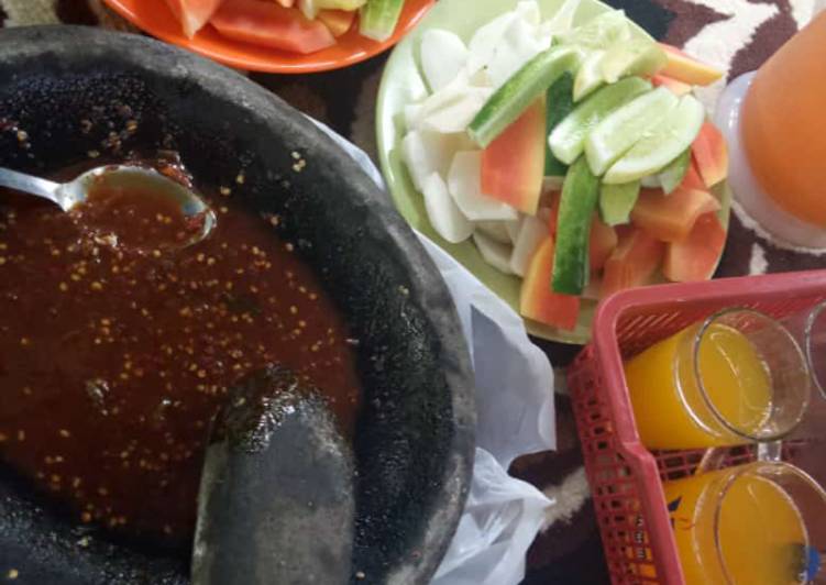 Bumbu rujak manis, #5 masakan terbaruku