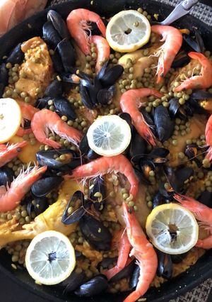 Une photo de Paella