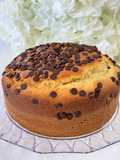 Torta alla ricotta e gocce di cioccolato fondente