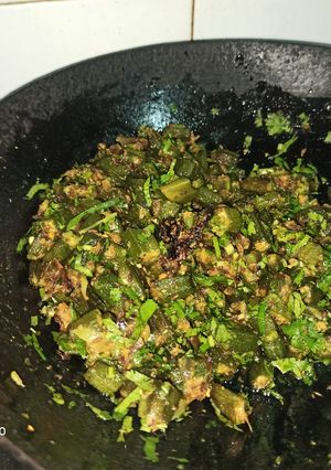 A picture of Punjabi Style Bhindi Masala.