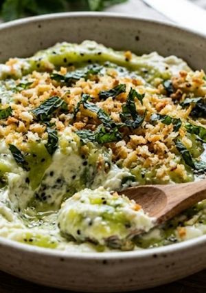 Foto di Salsa salata con kiwi, pane e ricotta