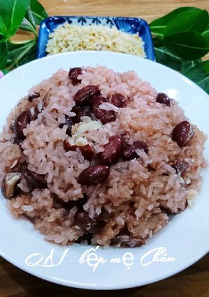 Hình của món Xôi đậu đỏ (đậu tươi).