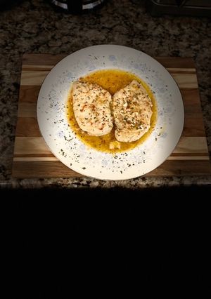 A picture of Boneless chicken breast in Italian Demi-glaze.