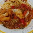 Migas de Bacalao con Pisto Mediterrani