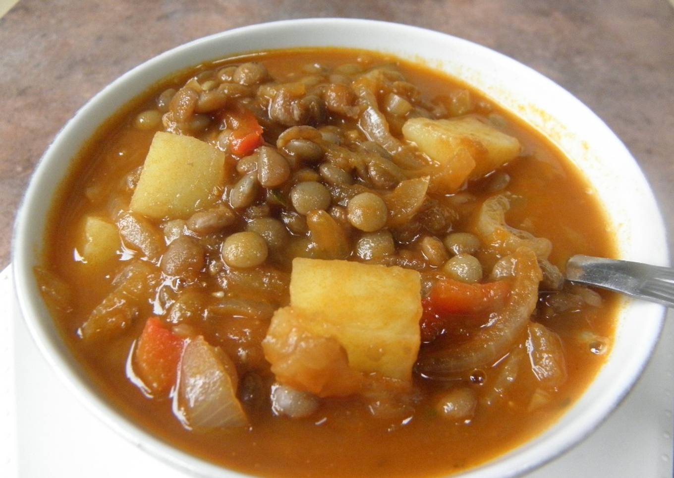 Guiso de lentejas liviano