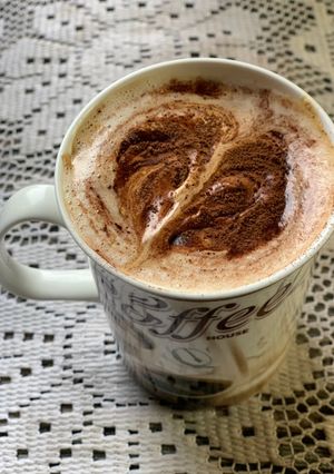 A picture of Cappuccino coffee.