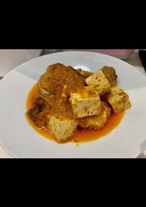 Foto resep Sambal Ayam tahu, merah tp tdk pedas Anak2 bisa makan :)