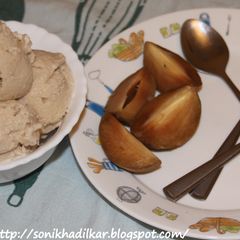 A picture of Homemade Chikoo Ice Cream.