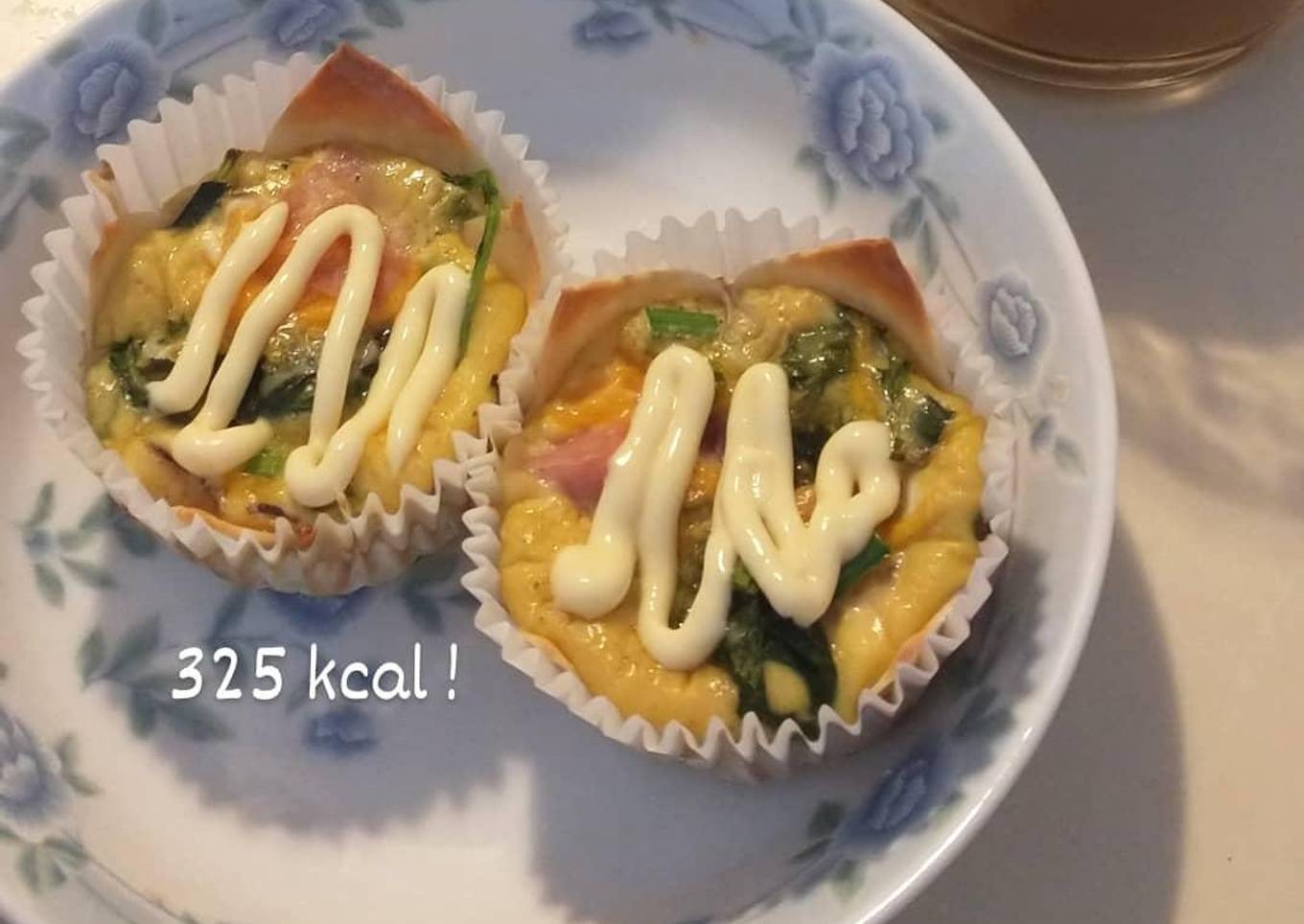 Spinach and Ham Mini Quiche