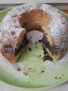 Kakaós csokis túrós kuglóf 🍫🍫🍫 recept fotója