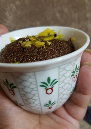 صورة لوصفة فنجان بسبوسه الشوكلاته